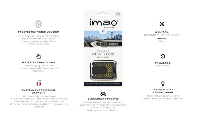 Scentway Dyfuzor Voyage A New York Klips Zapachowy