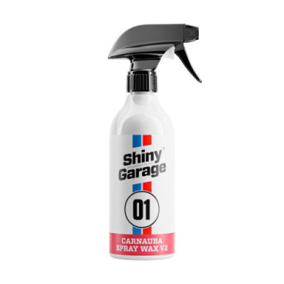 SHINY GARAGE Carnauba Spray Wax V2 0,5L Zaawansowany Płynny Wosk