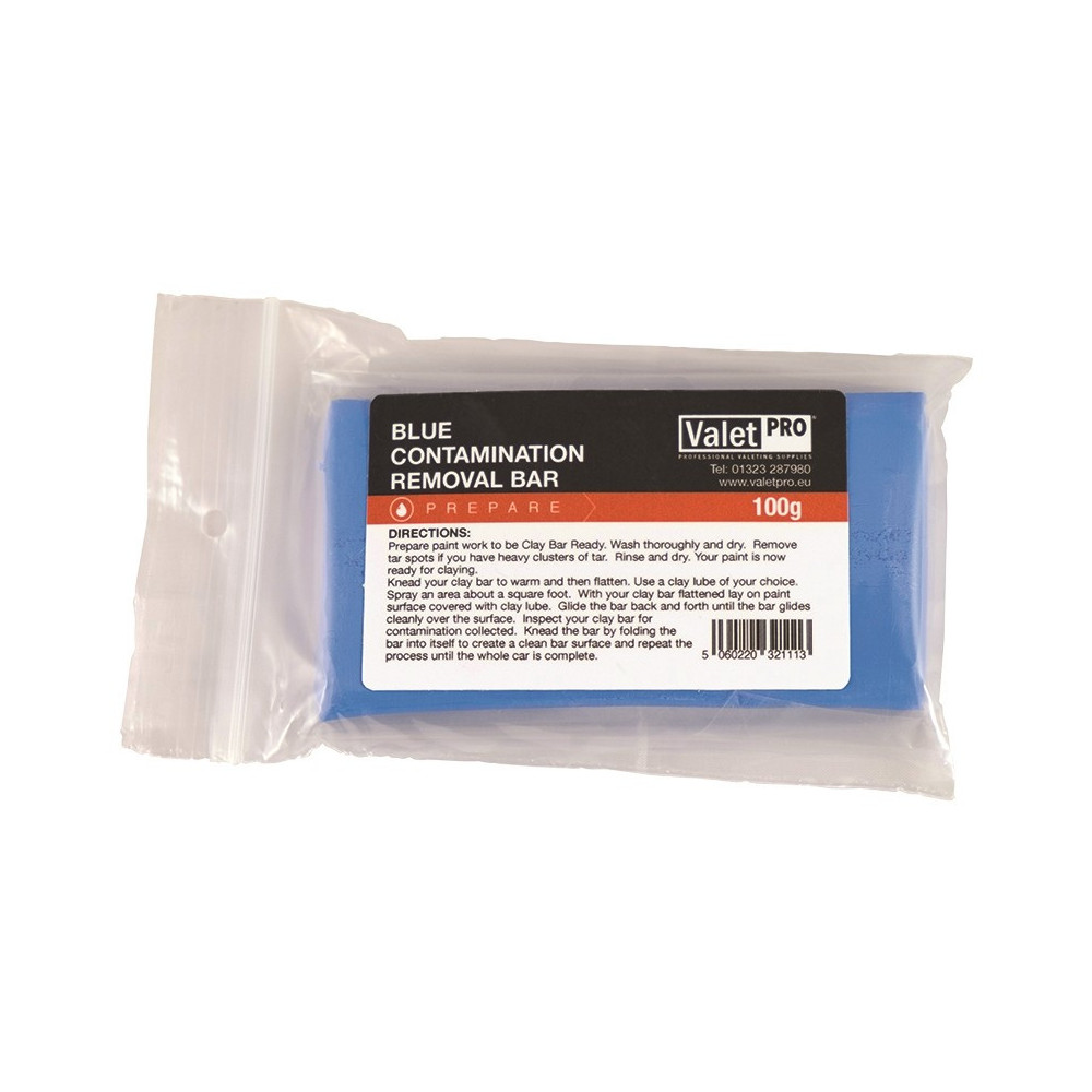 VALETPRO BLUE TRADITIONAL CLAY BAR 100G Agresywna