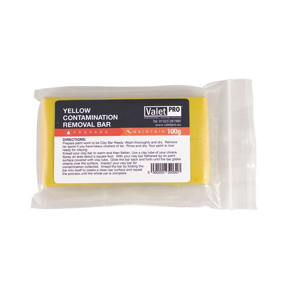 VALETPRO Yellow Poly Clay Bar Średnia glinka 100g