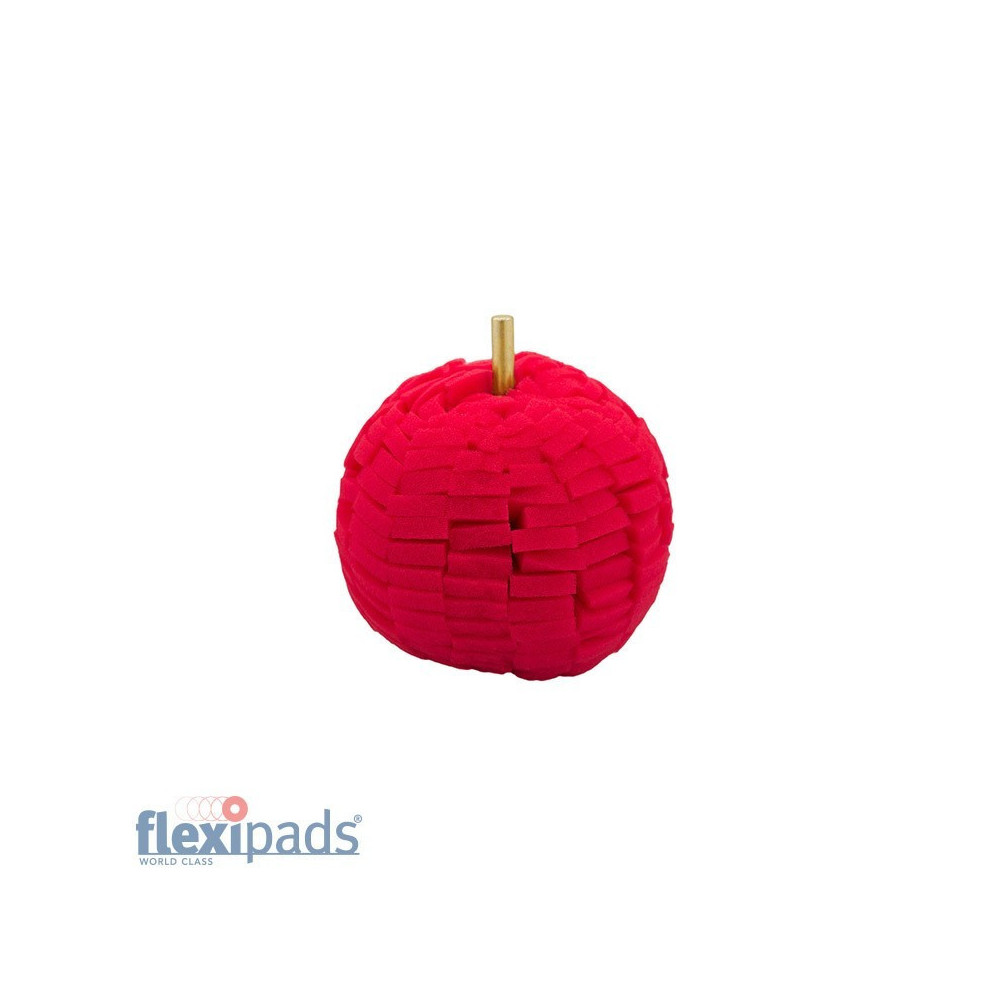 FLEXIPADS KULKA POLERSKA 100mm Z GĄBKI Z TRZPIENIEM 6mm