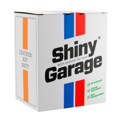 SHINY GARAGE Leather Kit Soft Zestaw Do Prania Lekko i Średnio Zabrudzonej Tapicerki Skórzanej
