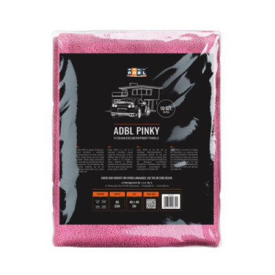 ADBL Pinky 40cmx40cm 60 GSM- Mikrofibra Bezszfowa 10szt.