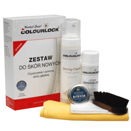 COLOURLOCK STRONG + ELEPHANT LEDER PRESERVER Zestaw do czyszczenia skóry+wosk