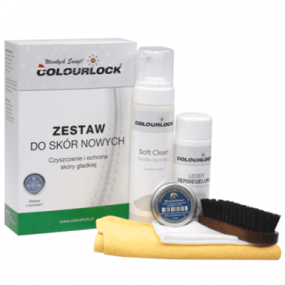 COLOURLOCK SOFT Zestaw do czyszczenia skóry + Wosk