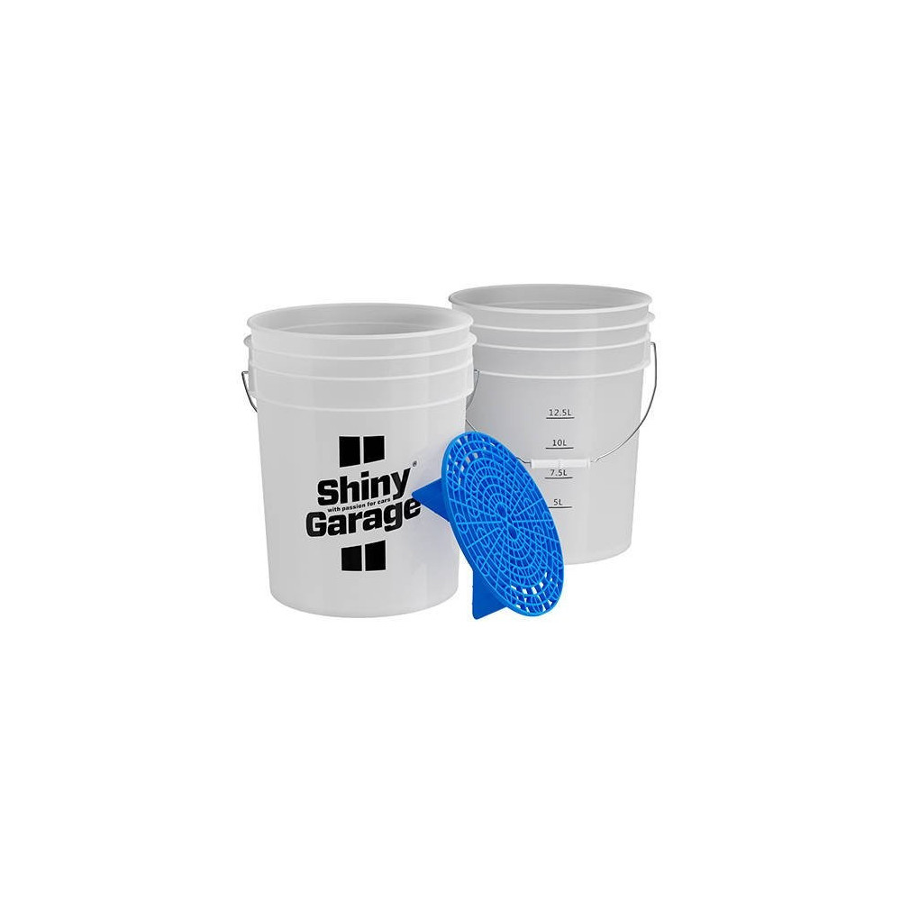 SHINY GARAGE Wash Bucket 20L + Grit Guard Blue - Wiadro + Separator