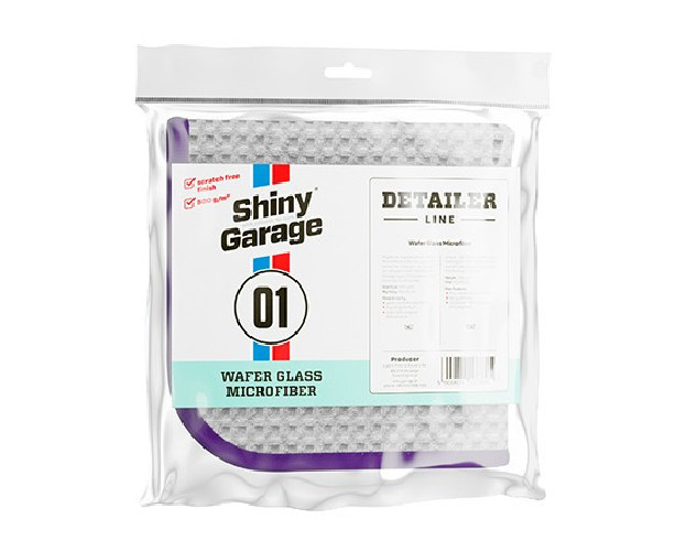 SHINY GARAGE Wafer Glass Microfiber 40X40CM 500G - Mikrofibra Do Szyb