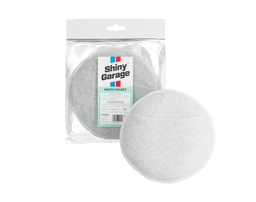 SHINY GARAGE White Pocket Microfiber Applicator - Aplikator Mikrifibrowy