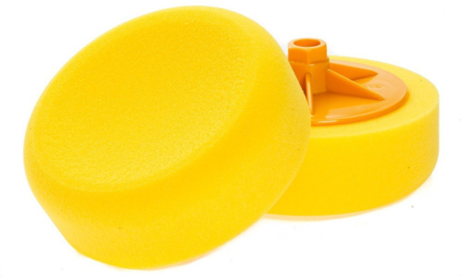 NAT Gąbka Polerska M14 150mm ŻÓŁTA ŚREDNIO TWARDA