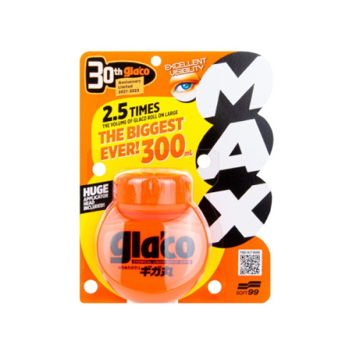 SOFT99 Glaco Roll On Max 300ml - Niewidzialna Wycieraczka