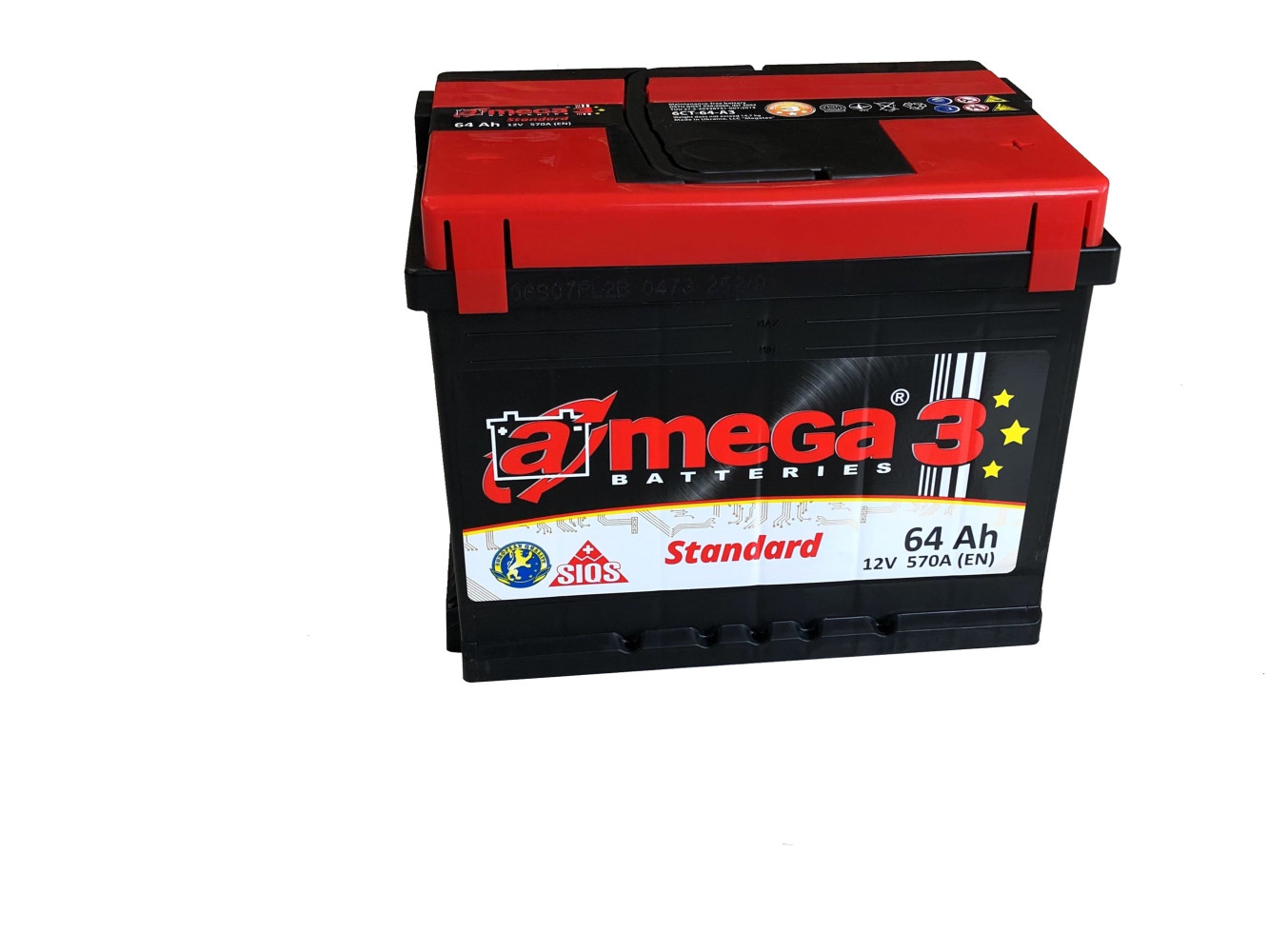 AMEGA STANDARD M3 Akumulator 12V 64Ah 540A