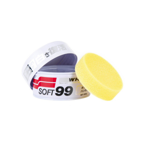 SOFT99 White Soft Wax 350g - Wosk Carnauba Do Ciemny Lakierów
