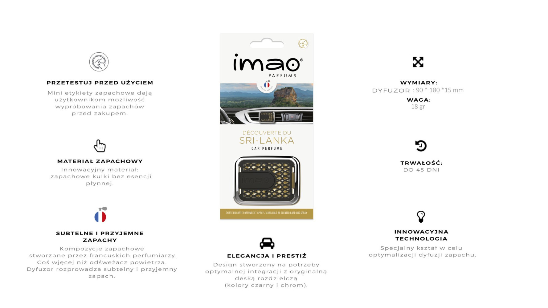 Scentway Dyfuzor Decouverte Du Sri-Lanka Zawieszka Zapach