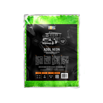 ADBL Neon - Mikrofibra Bezszfowa 41x41cm 250 GSM