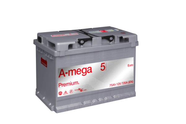 AKUMULATOR AMEGA PREMIUM M5 12V 75Ah 720A