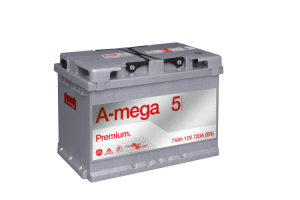 AKUMULATOR AMEGA PREMIUM M5 12V 74Ah 720A