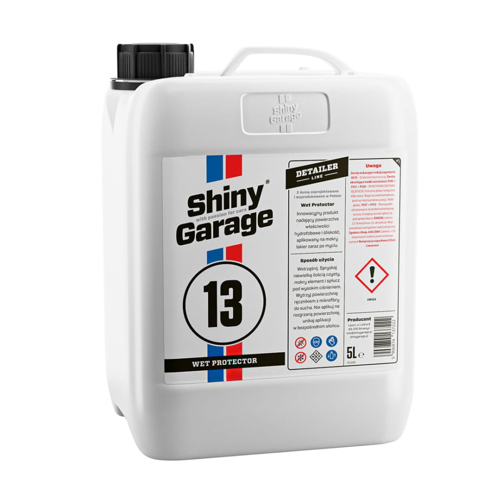 SHINY GARAGE Wet Protector 5L Preparat Do Zabezpieczenia Lakieru Na Mokro
