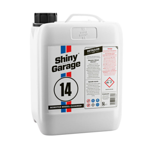 SHINY GARAGE Monster Wheel Cleaner 5L -  Żelowy Preparat Do Mycia Felg, Deironizer