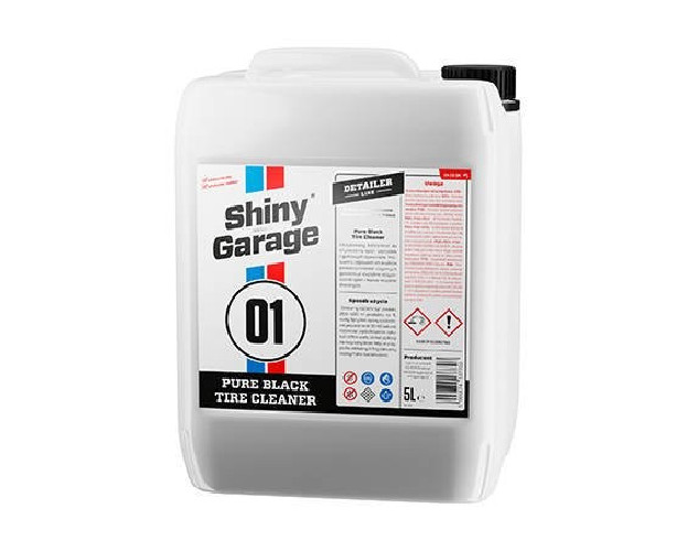 SHINY GARAGE Pure Black Tire Cleaner 5L Koncentrat Do Czyszczenia Opon, Elementów Gumowych