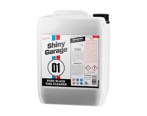 SHINY GARAGE Pure Black Tire Cleaner 5L Koncentrat Do Czyszczenia Opon, Elementów Gumowych