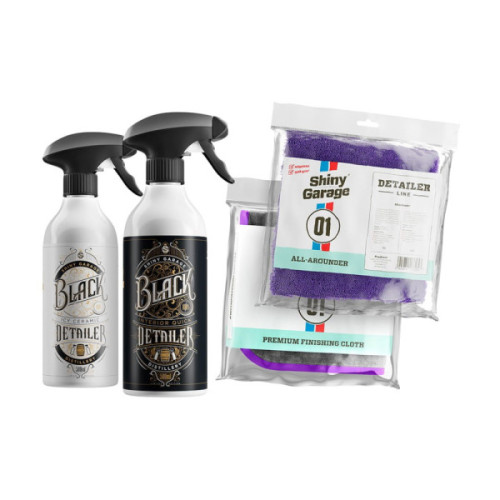 SHINY GARAGE Whiskey Kit - Zestaw Quick Detailerów Do Lakieru i Wnętrza