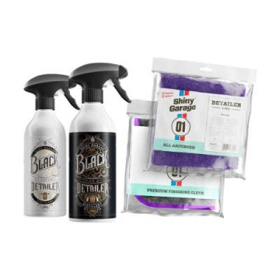 SHINY GARAGE Whiskey Kit - Zestaw Quick Detailerów Do Lakieru i Wnętrza
