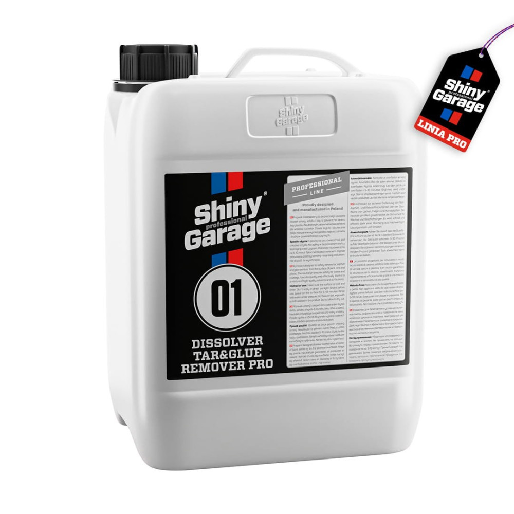 SHINY GARAGE Dissolver Tar&Glue Remover 5L - Preparat do usuwania smoły i kleju