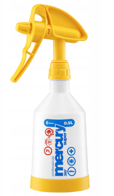 KWAZAR OPRYSKIWACZ, ATOMIZER DOUBLE ACTION 500ml ŻÓŁTY