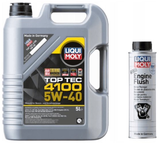 Olej Liqui Moly Top Tec 4100 5W40 5L + Płukanka