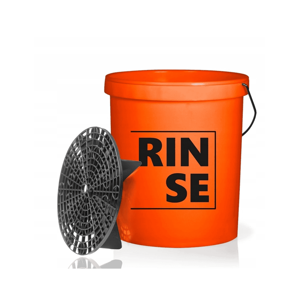 Monster Shine Wiadro Pomarańczowe z Przykrywką RINSE 16L + Separator