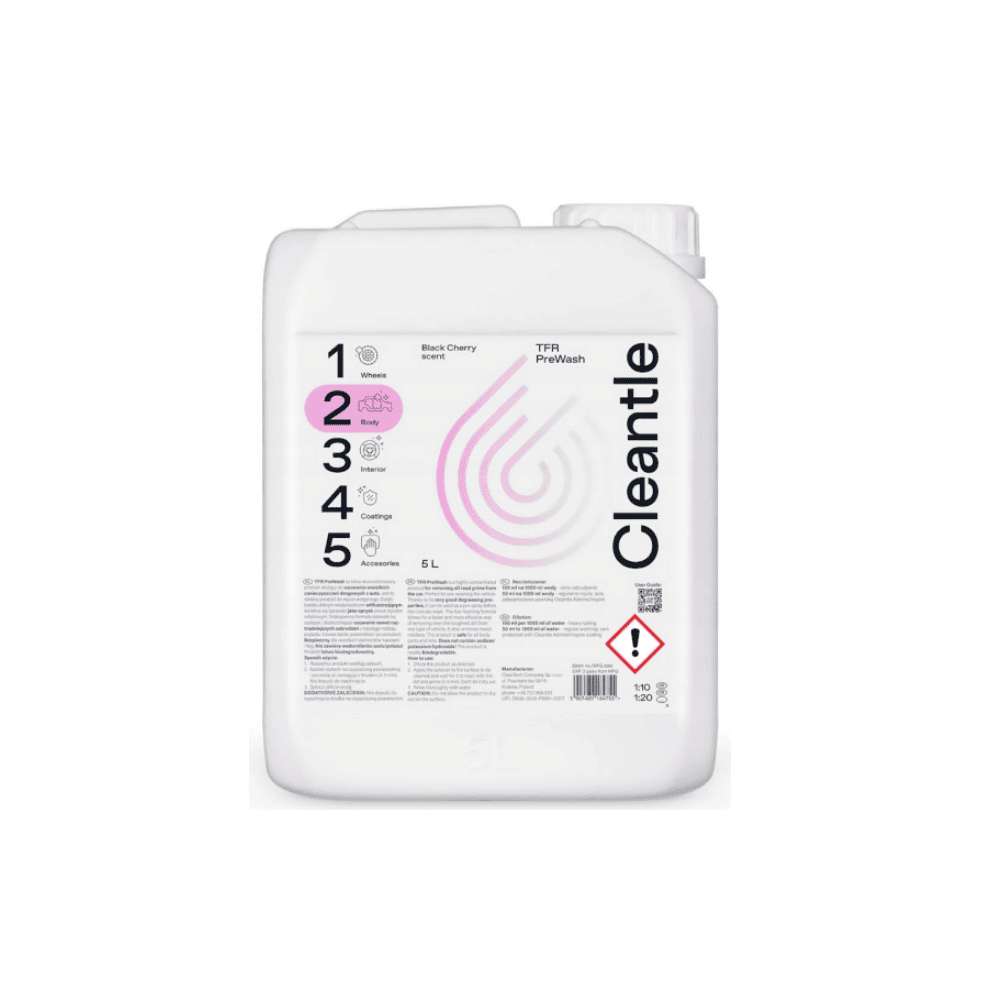 CLEANTLE TFR PreWash 5l Preparat do Mycia Wstępnego