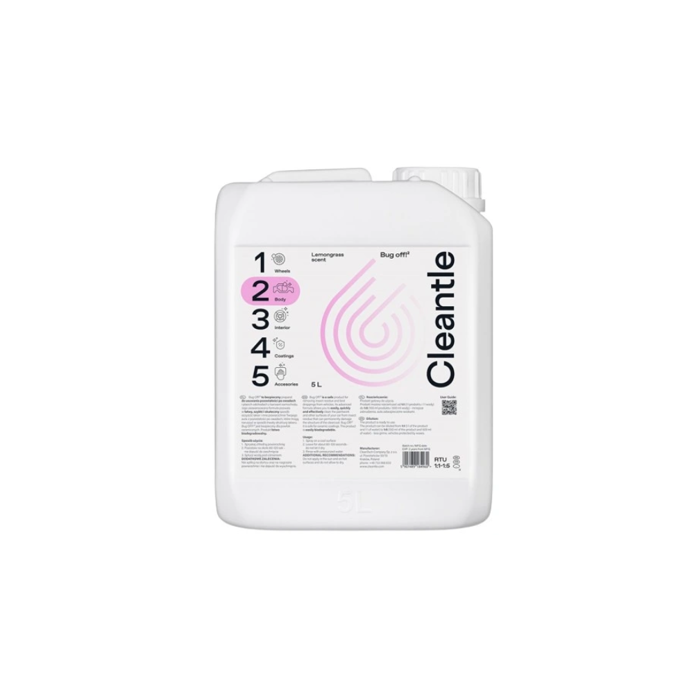 CLEANTLE Bug Off2 5l Środek do Usuwania Owadów