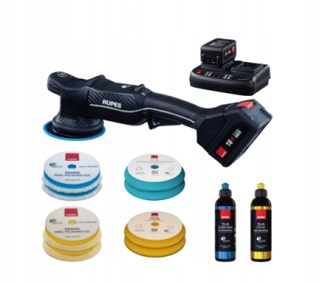 Rupes HLR15 iBrid - zestaw BAS Maszyna Polerska Dual Action 15mm skoku