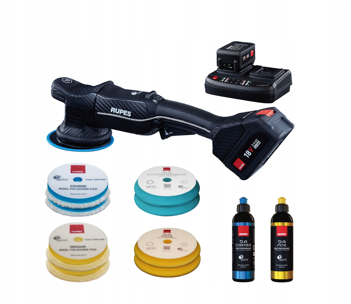 Rupes HLR15 iBrid - zestaw BAS Maszyna Polerska Dual Action 15mm skoku