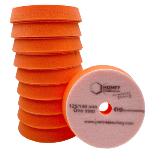 Honey Combination Zestaw 10 szt. Gąbka polerska R-DA Pomarańczowa 125/140/25mm