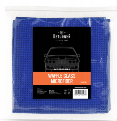DETURNER WAFFLE GLAS MICROFIBER do Szyb x2