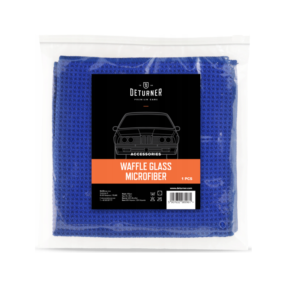 DETURNER WAFFLE GLAS MICROFIBER Mikrofibra do Szyb