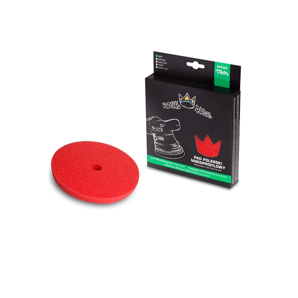 Royal Pads Thin Soft Pad 130/145mm - czerwony pad polerski finiszowy