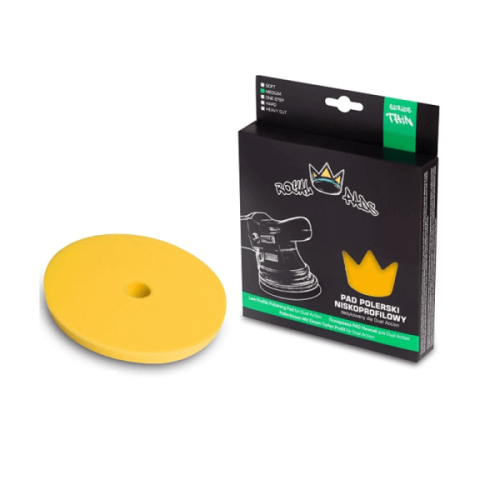 Royal Pads Thin Medium Pad 80/90mm - żółty pad polerski średnio twardy