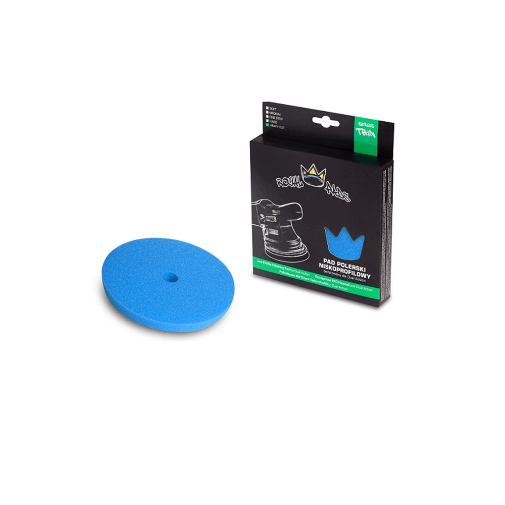 Royal Pads Thin Heavy Cut Pad 80/90mm - niebieski pad polerski mocno tnący