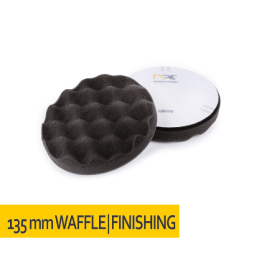 Gąbka polerska KARBOWANA rzep 135x25 Czarna