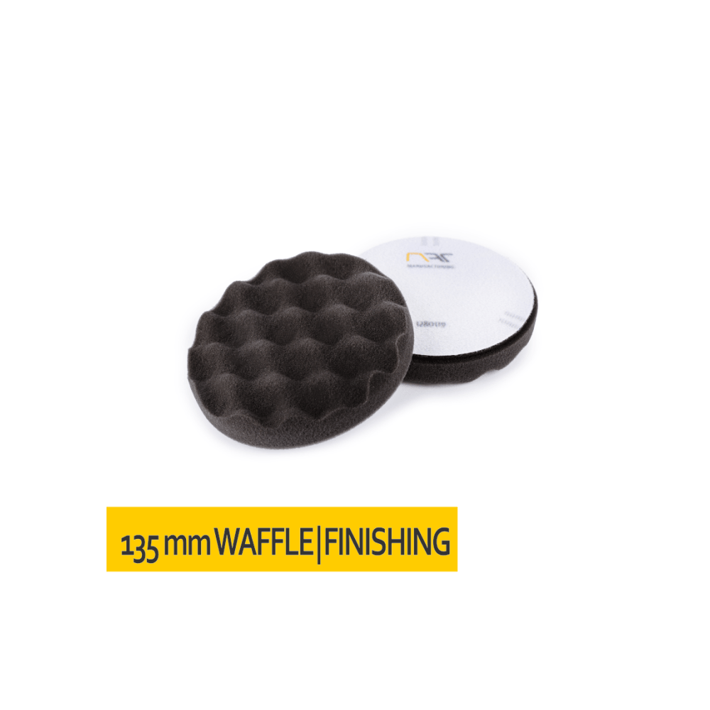 Gąbka polerska KARBOWANA rzep 135x25 Czarna