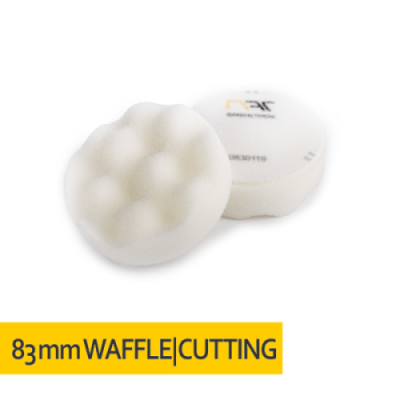 NAT Gąbka polerska KARBOWANA rzep 83/25 Biała