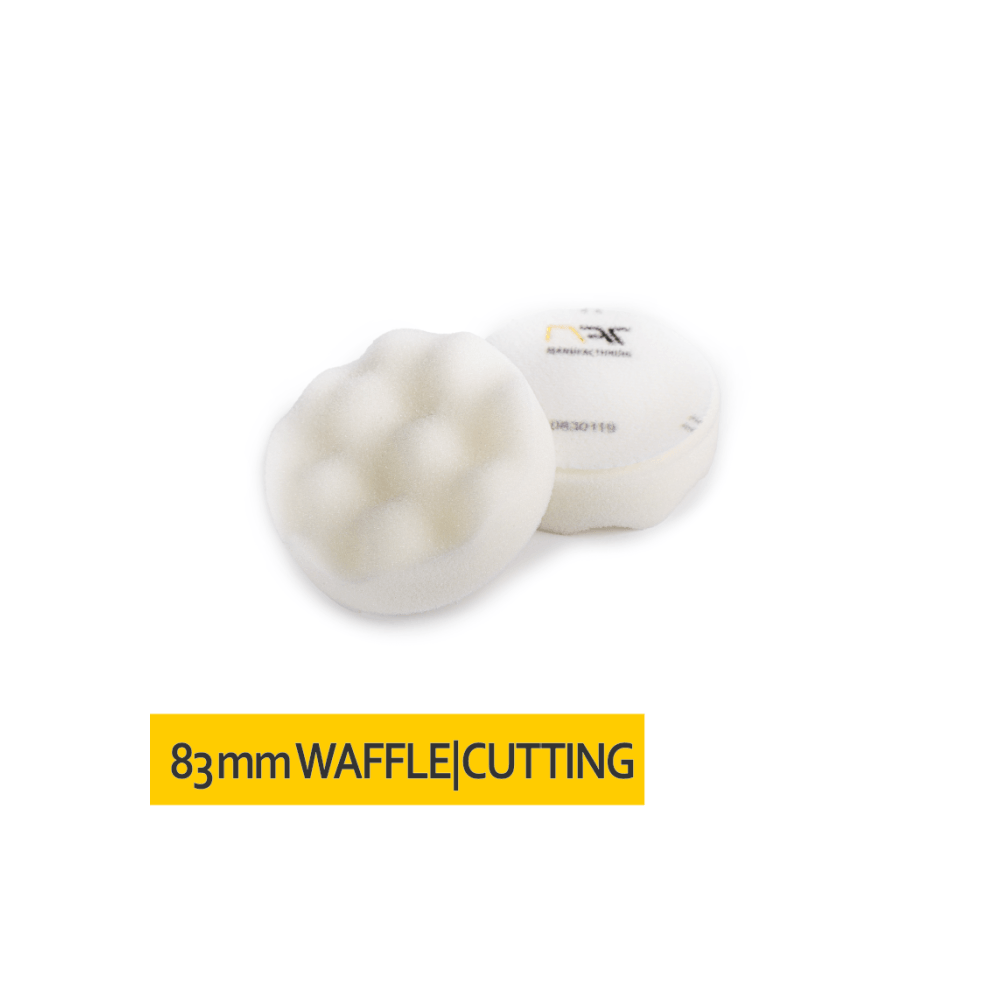 NAT Gąbka polerska KARBOWANA rzep 83/25 Biała