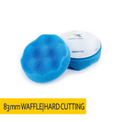 Gąbka polerska KARBOWANA rzep 83x25 Niebieska