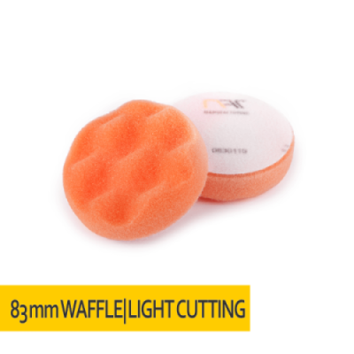 Gąbka polerska KARBOWANA rzep 83x25 Pomarańczowa