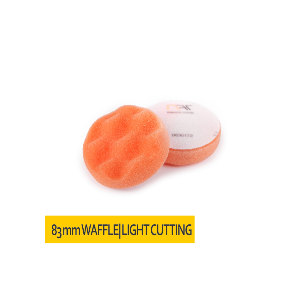 Gąbka polerska KARBOWANA rzep 83x25 Pomarańczowa