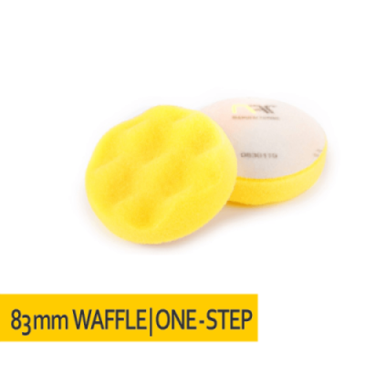 Gąbka polerska KARBOWANA rzep 83x25 Żółta