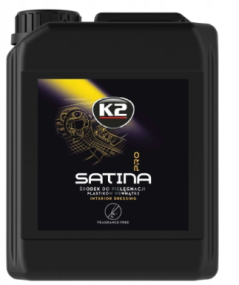 K2 SATINA PRO Bezzapachowy Środek do Pielęgnacji Wewnętrznych Plastików 5l