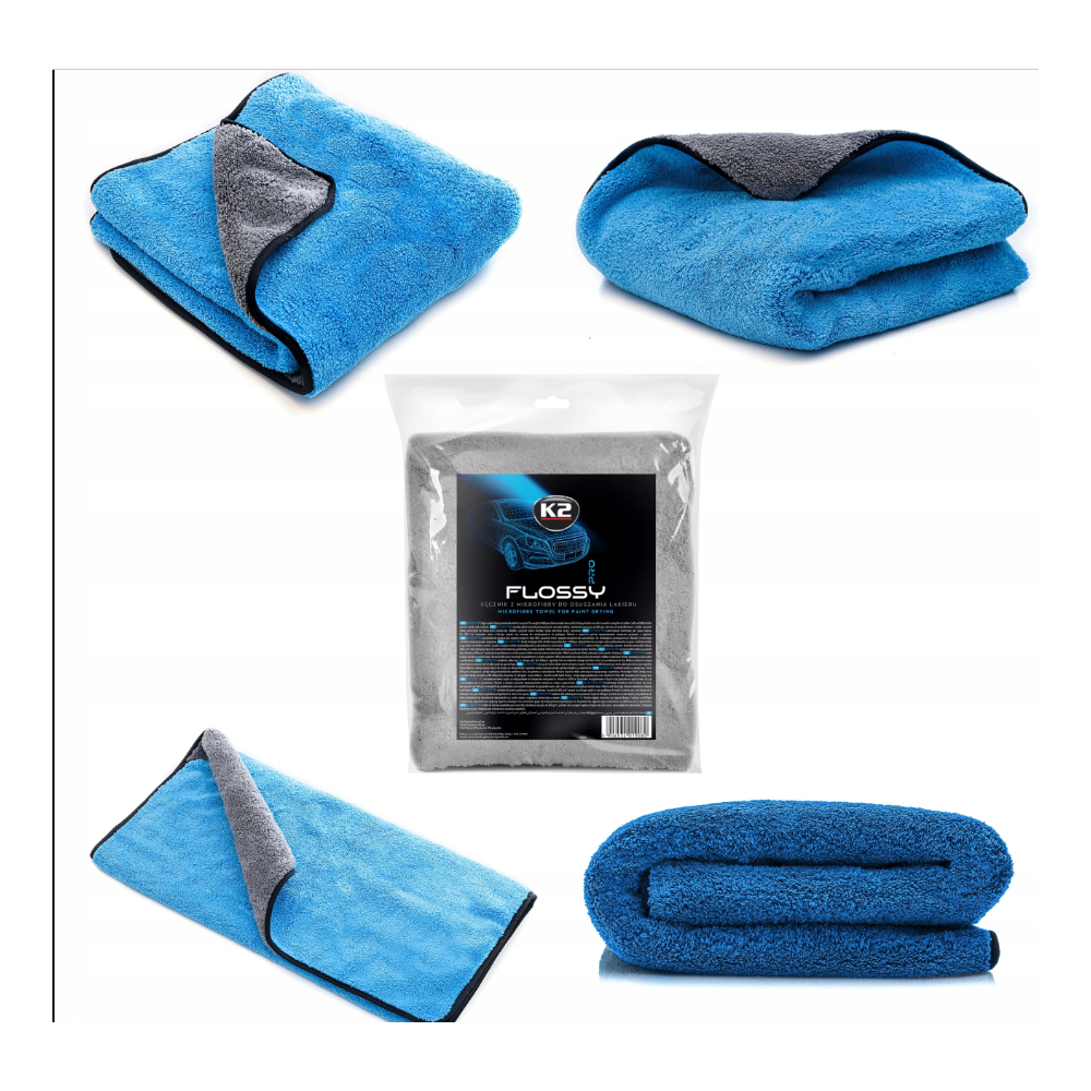 K2 FLOSSY 90x60 Ręcznik do osuszania lakieru 800g